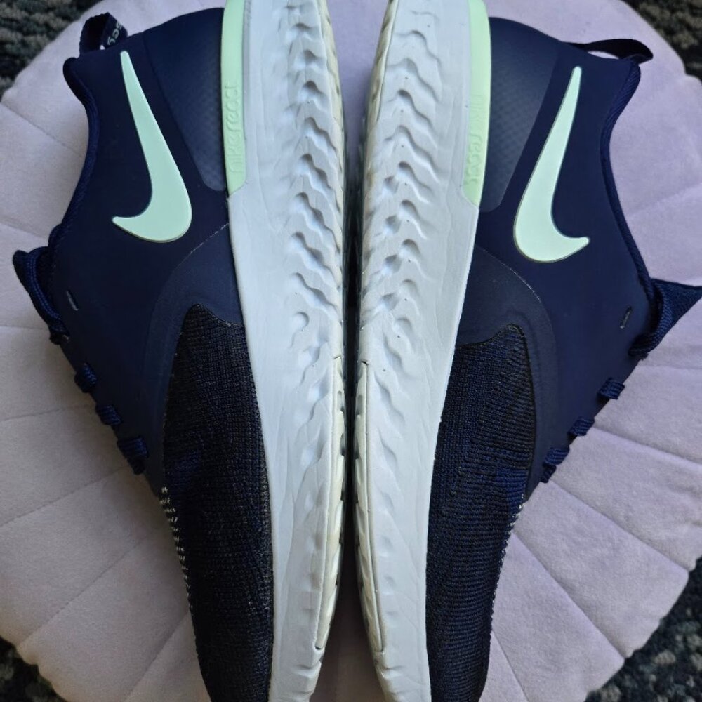 Nike Odyssey React Flyknit 2 Blue Void Workout Running Sport Trainer AH1016 400